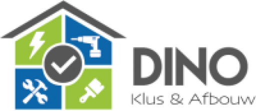 Het logo van Dino Klus en Afbouwbedrijf, uw aannemer voor in Utrecht